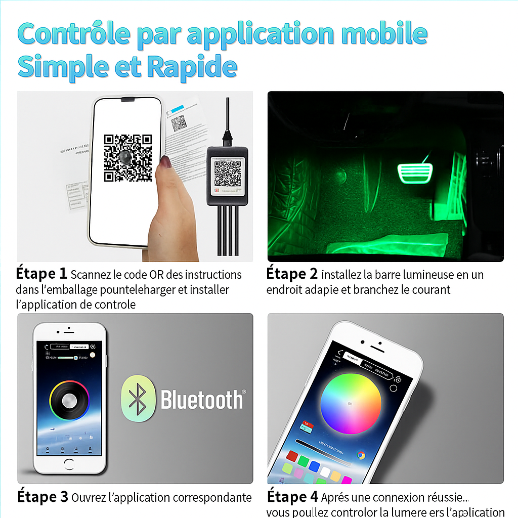 HydraLight Voiture USB / Allume cigare bluetooth