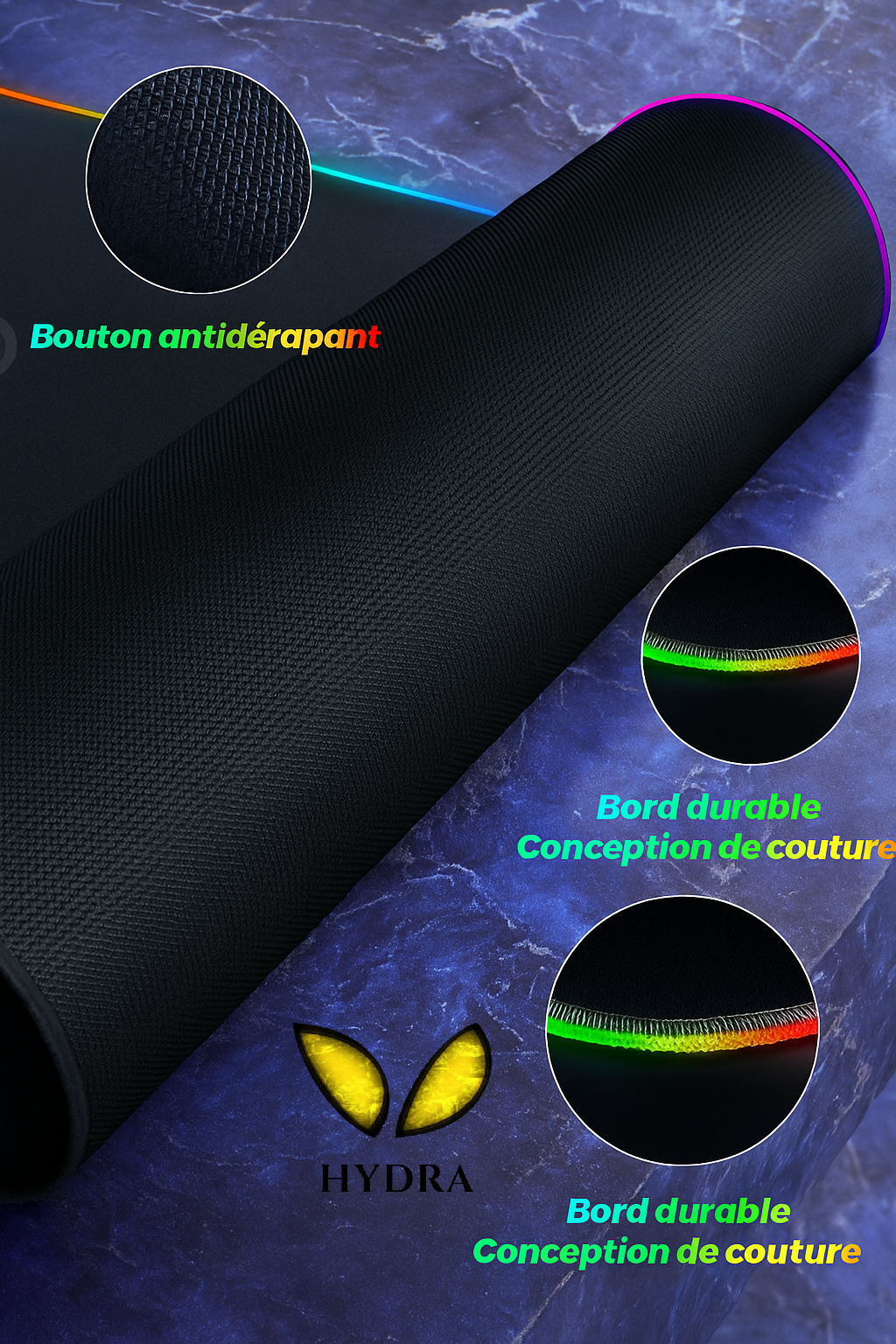 TAPIS GAMING INSPIRATION NIKA RGB