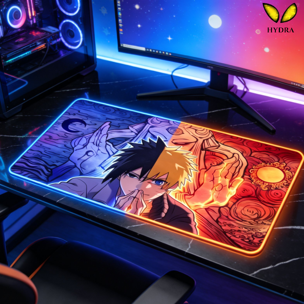 TAPIS GAMING INSPIRATION NARUTO x SASUKE RGB