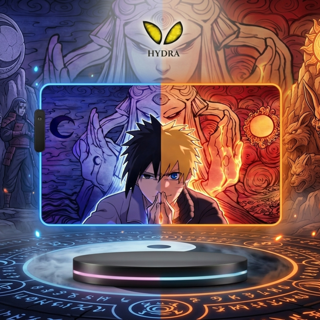 TAPIS GAMING INSPIRATION NARUTO x SASUKE RGB